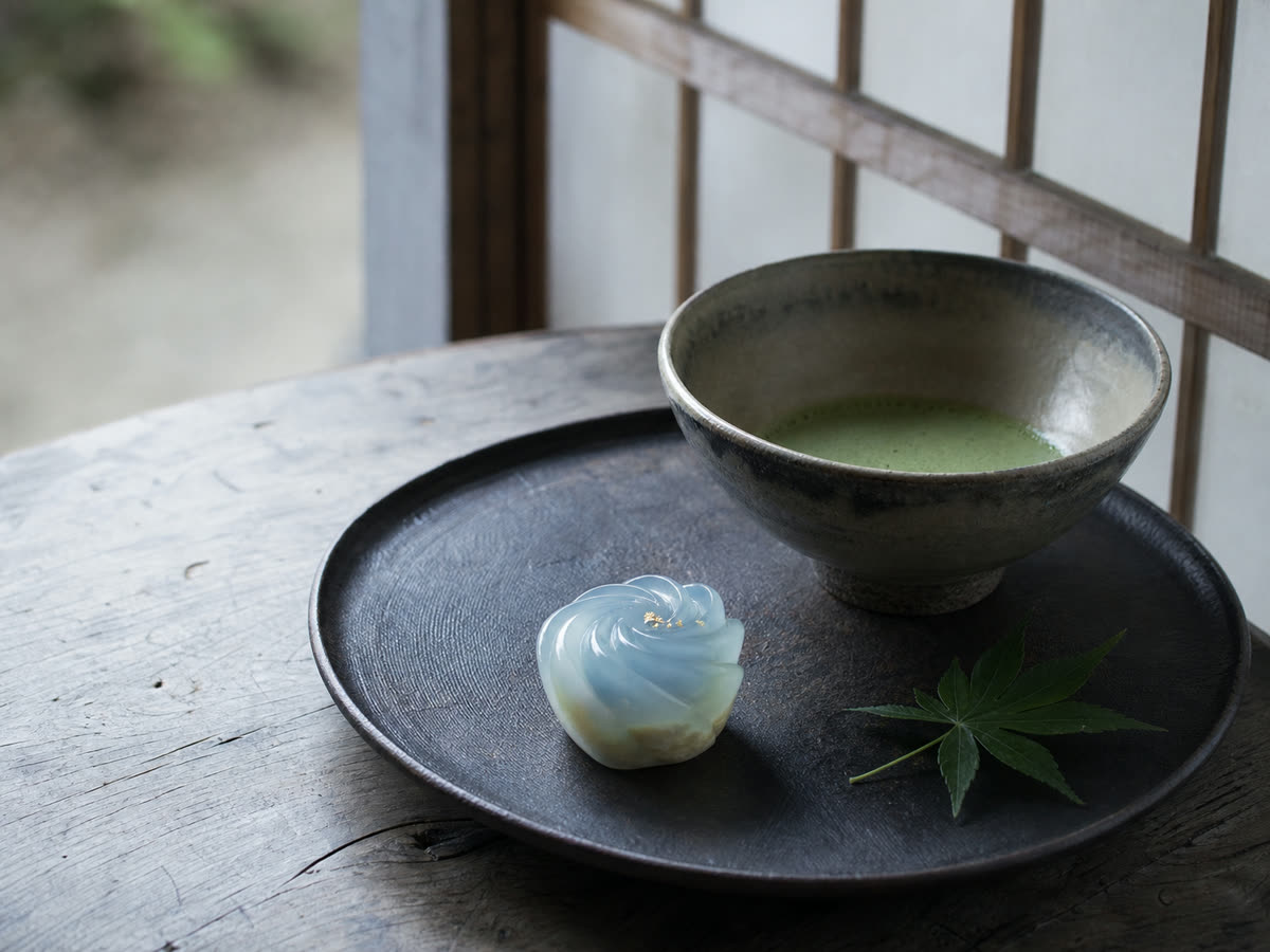 抹茶と季節の和菓子